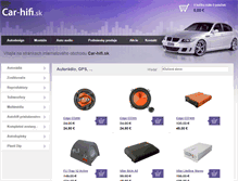 Tablet Screenshot of car-hifi.sk